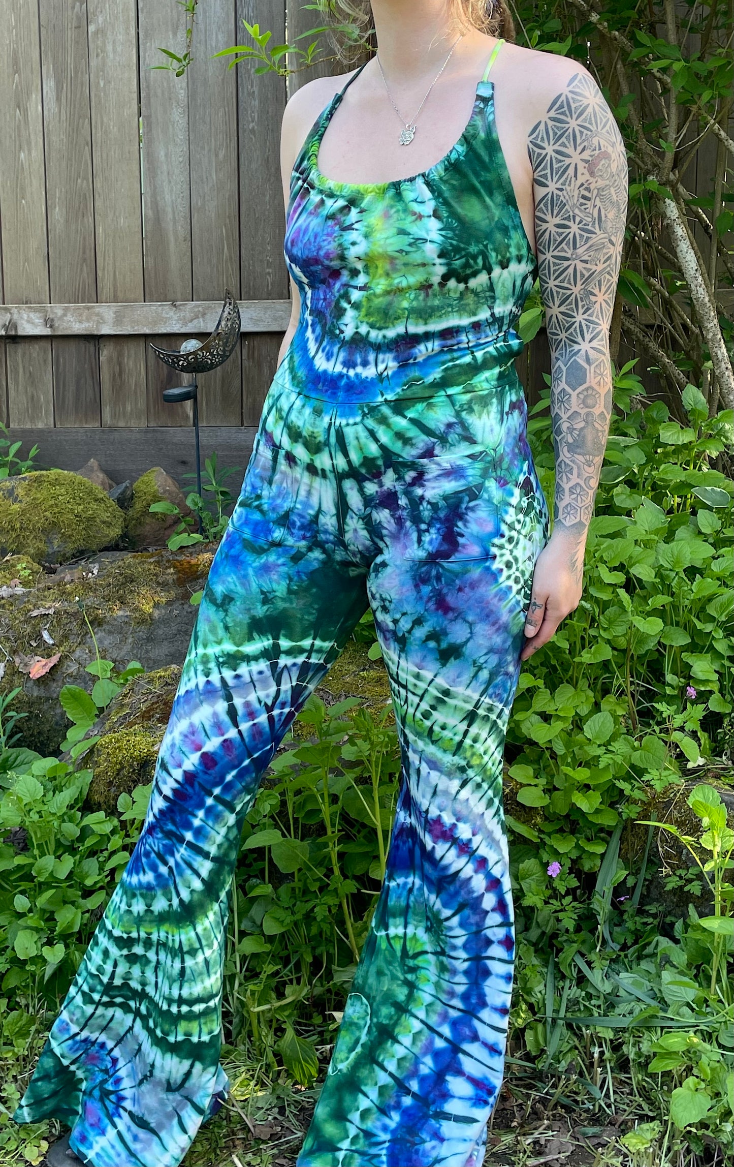 M/L - "Crystalized River" Engineer Onesie