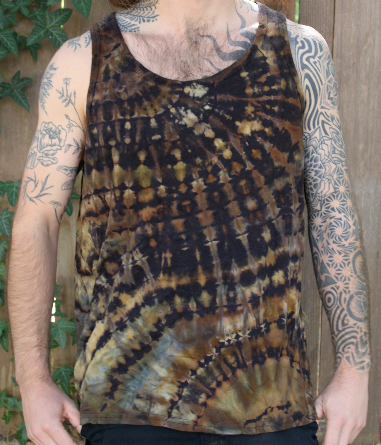 M - "Jade Enchantress" Cotton Ribbed Tank Dress