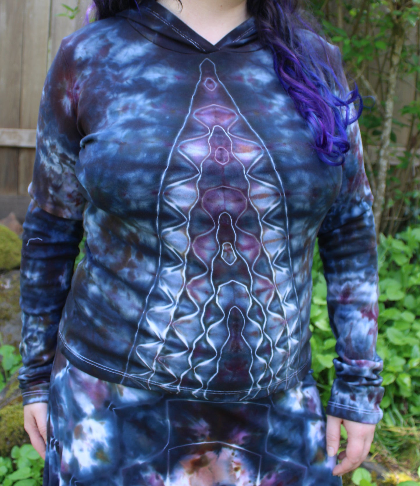 XL - "Psychic Teleportation" Hooded Long Sleeve