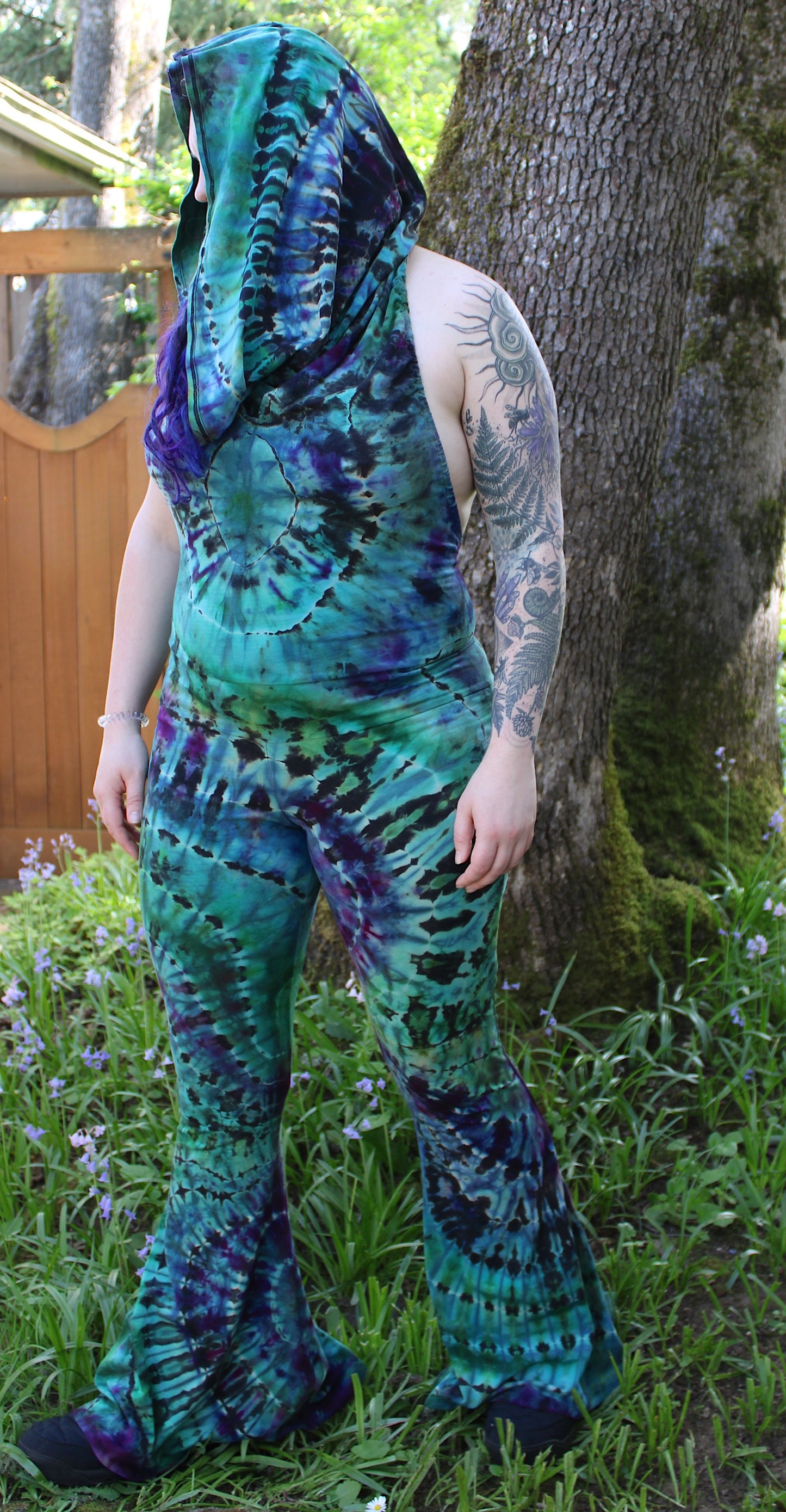 L - "Interstellar Supernova" Reverse Dye Firebird Onesie