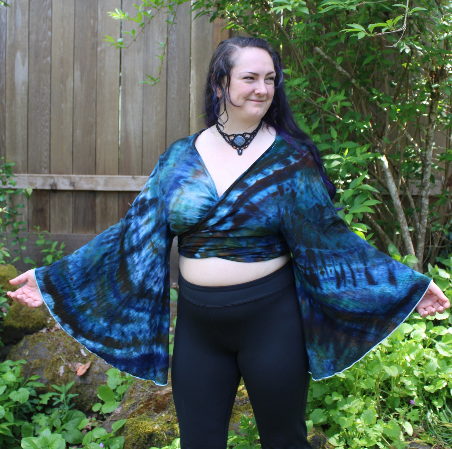 "Deep Sea Mermaid Queen" - Wrap Top