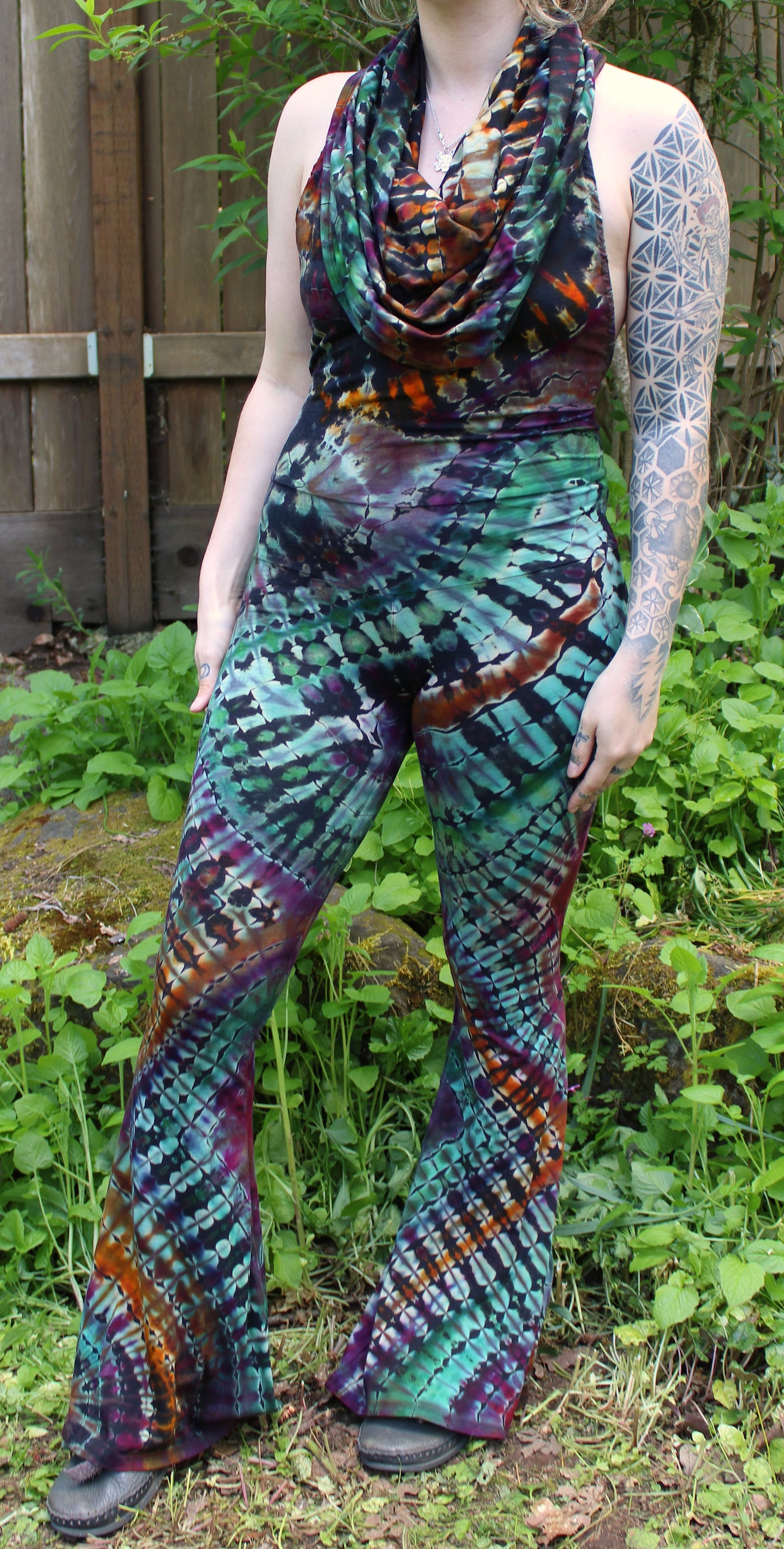 S - "Space Rainbow" Reverse Dye Firebird Onesie