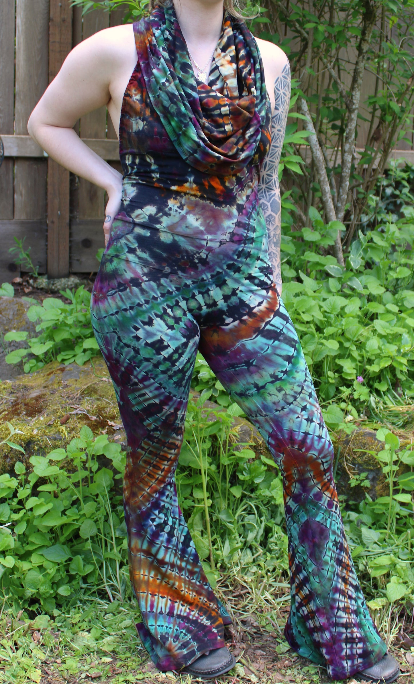 S - "Space Rainbow" Reverse Dye Firebird Onesie