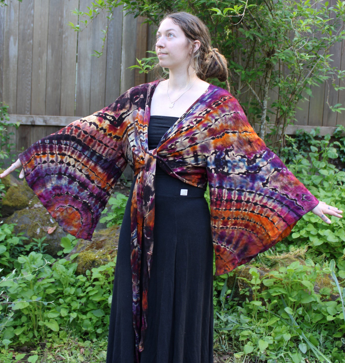 "Serene Sunset" - Plus Wrap Top