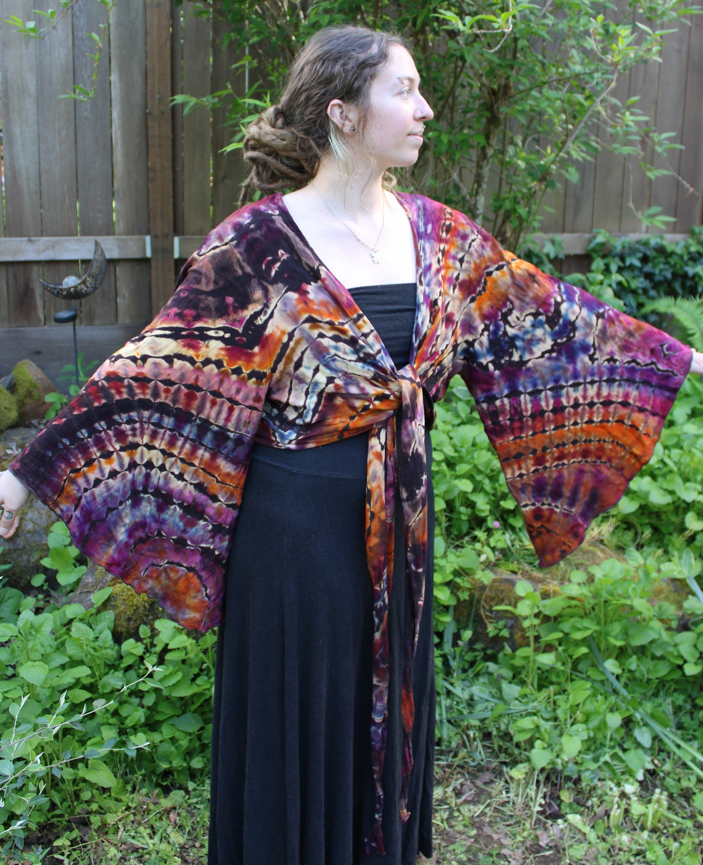 "Serene Sunset" - Plus Wrap Top