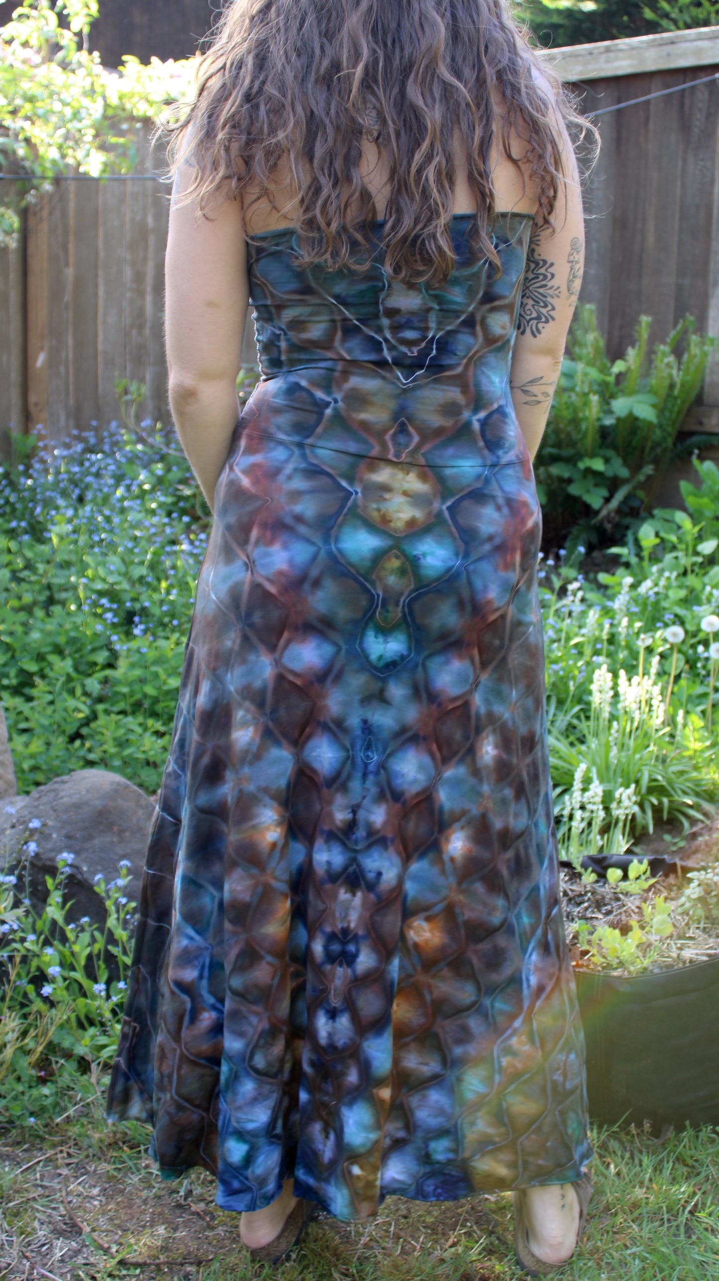 "Pillars of Azurite" - Maxi Skirt/Dress