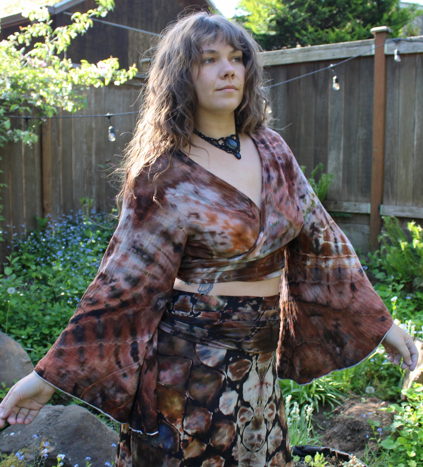 "Madrone Magic" - Plus Wrap Top