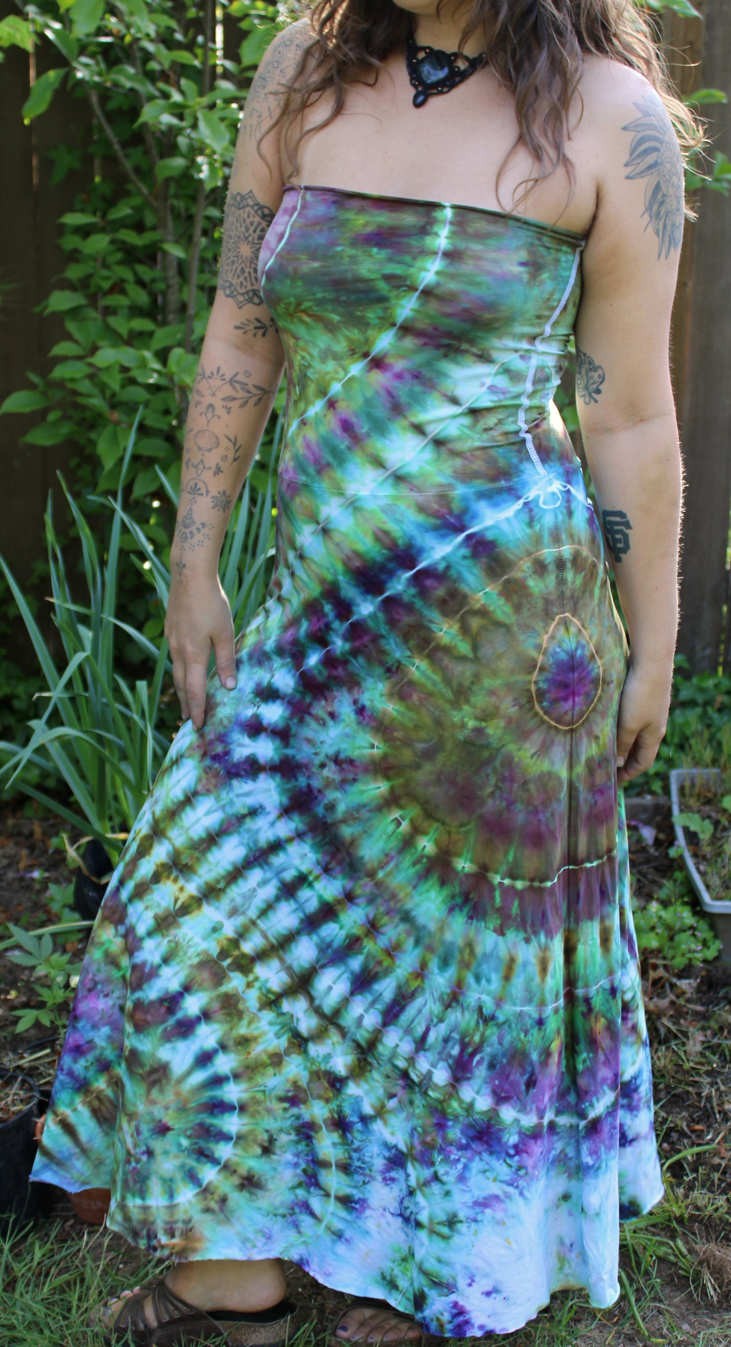 "Psychedelic Easter Egg" - Maxi Skirt/Dress