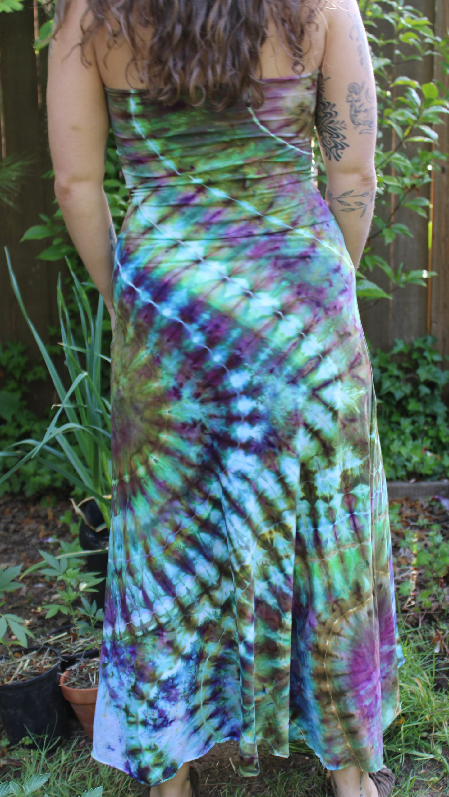 "Psychedelic Easter Egg" - Maxi Skirt/Dress