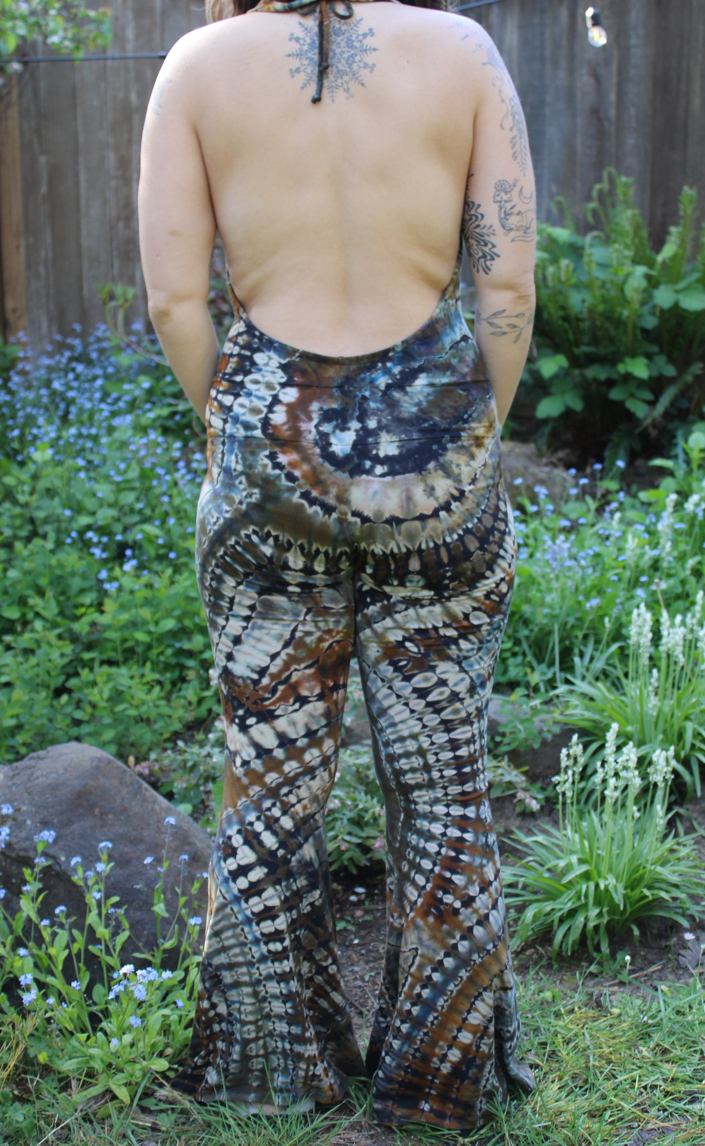 L - "Cosmic Calico" Reverse Dye Firebird Onesie