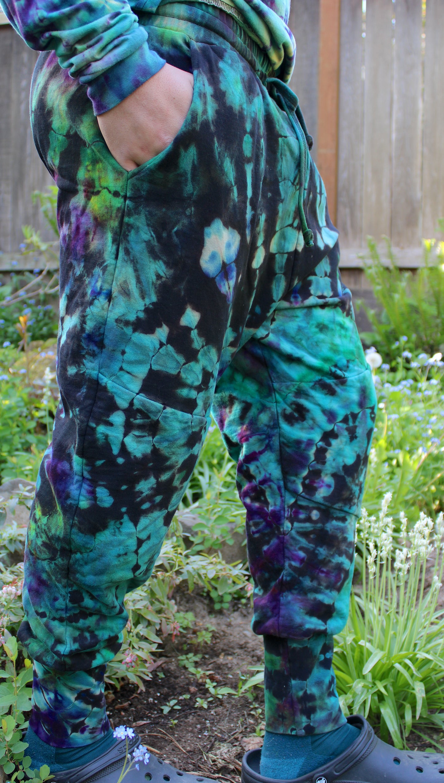XL - "Neon Funk" Reverse Dye Joggers