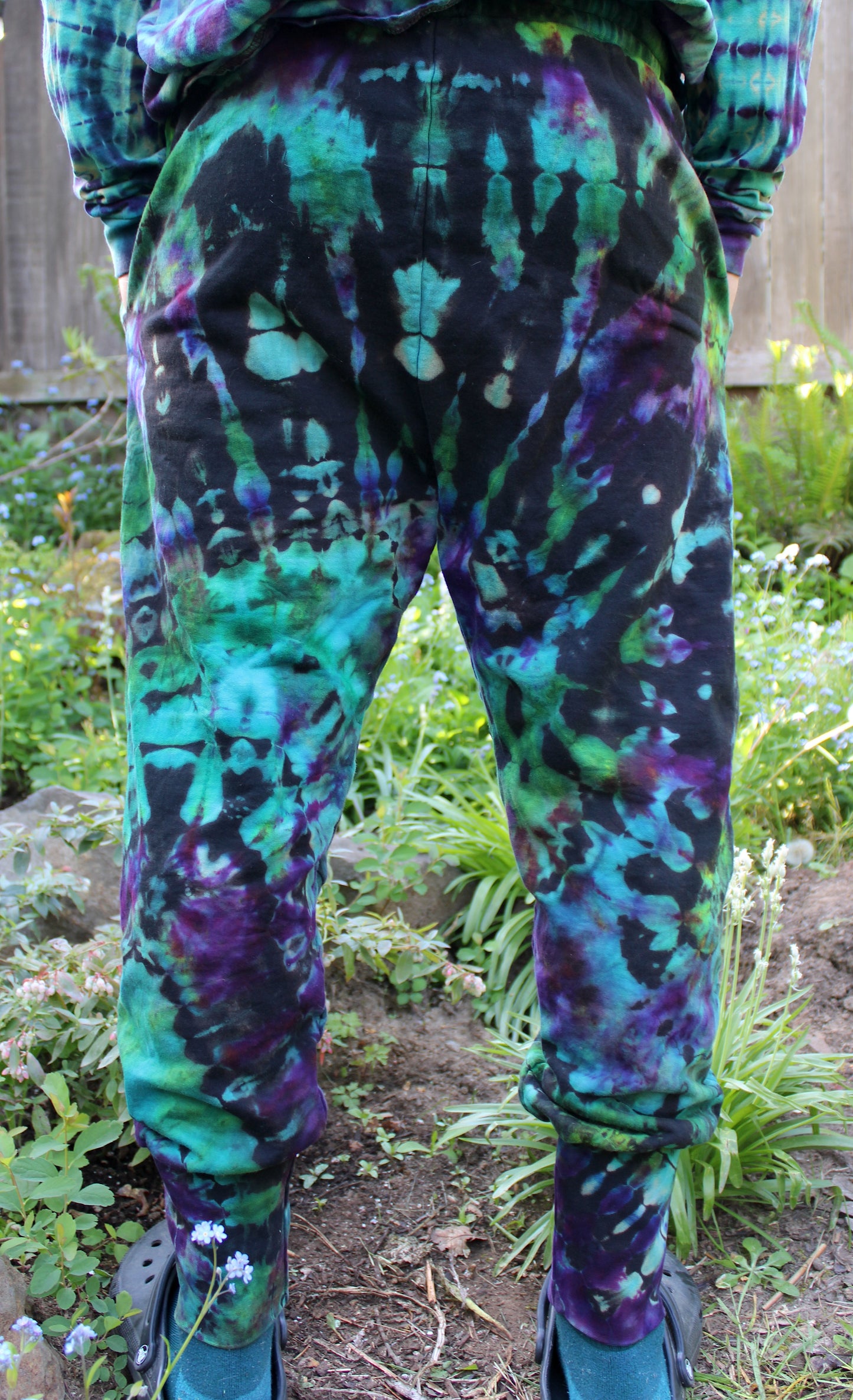 XL - "Neon Funk" Reverse Dye Joggers