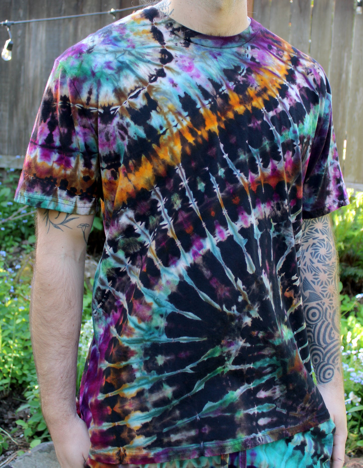 XL - "Space Fiesta” Reverse Dyed Tee Shirt