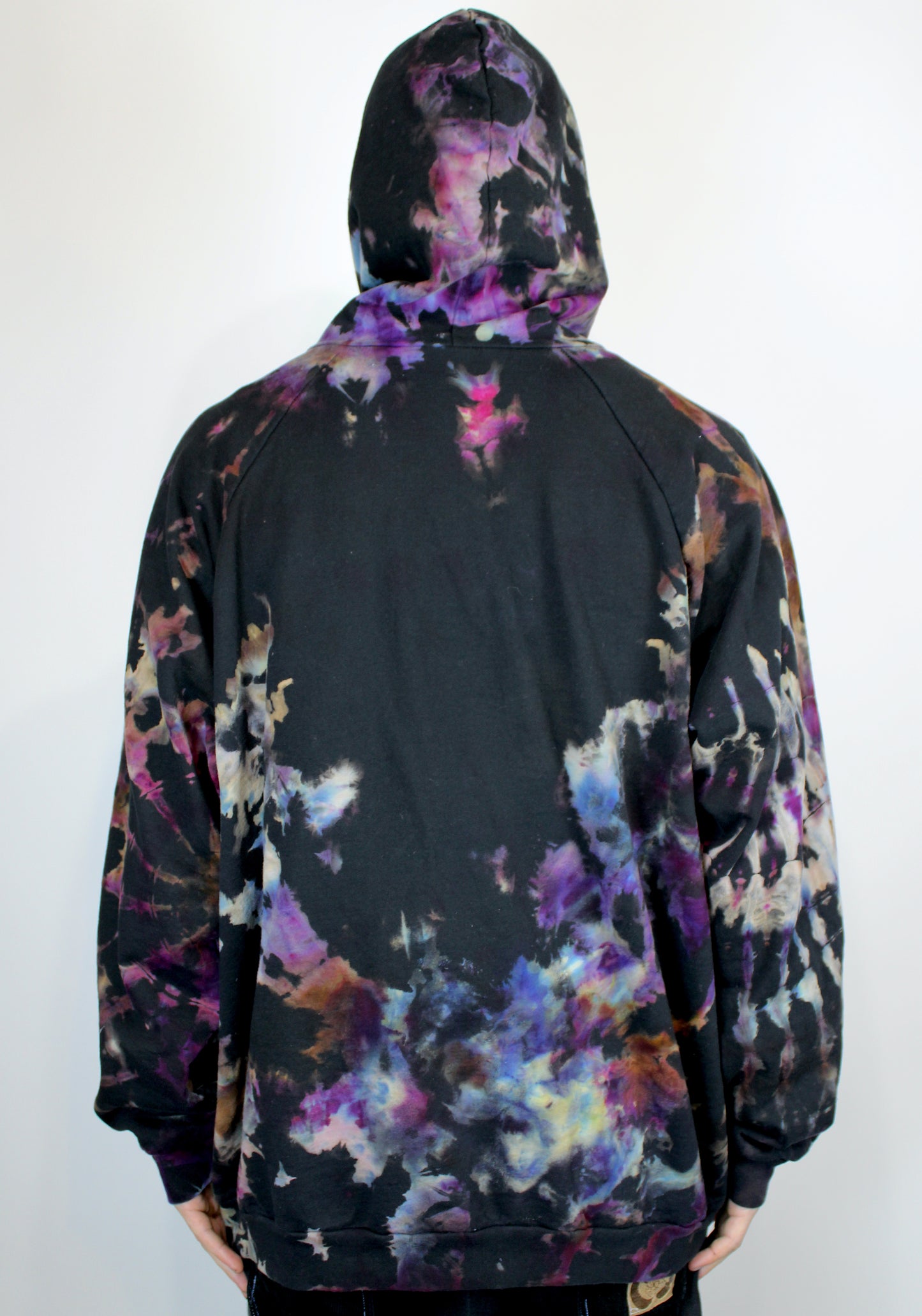3XL - "Ancient Cyborg" Pullover Reverse Dyed Hoodie