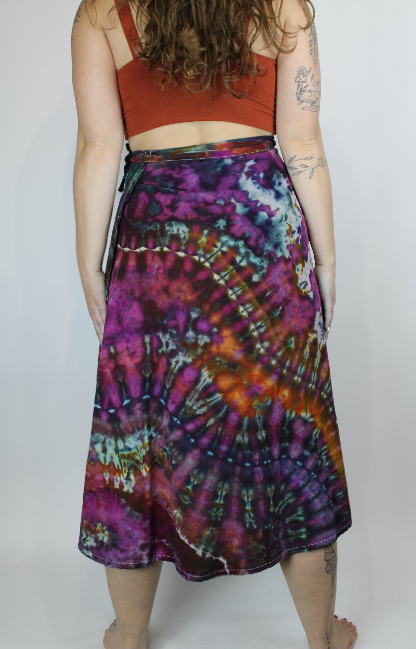 M/L - "Tropic Hypnosis" Wrap Skirt