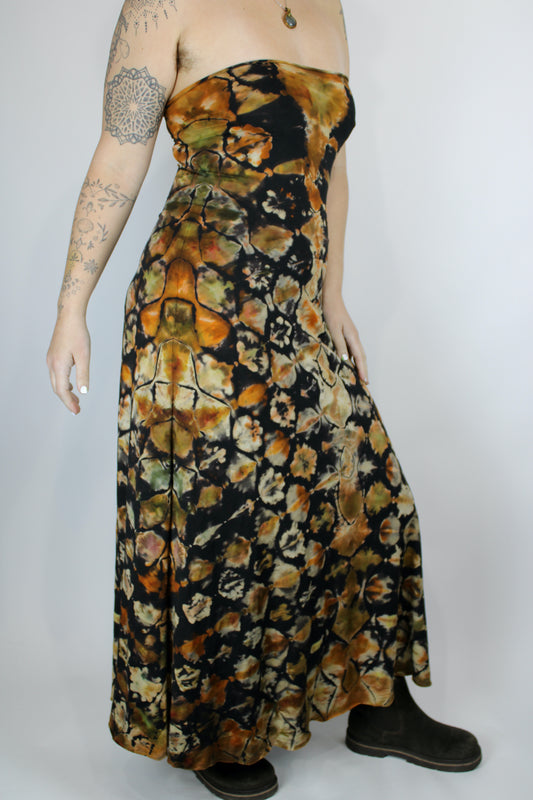 "Snake Charmed" - Reverse Dyed Maxi Skirt/Dress