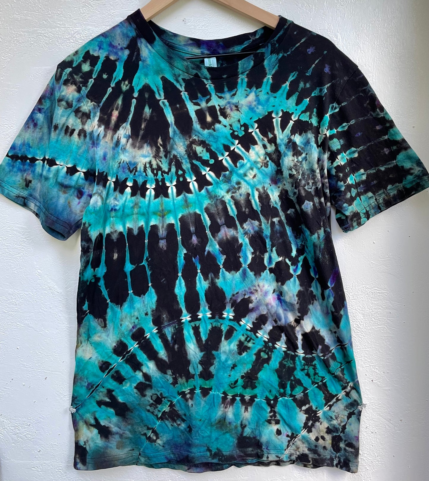 M - "Turquoise Galaxy” Reverse Dyed Tee Shirt