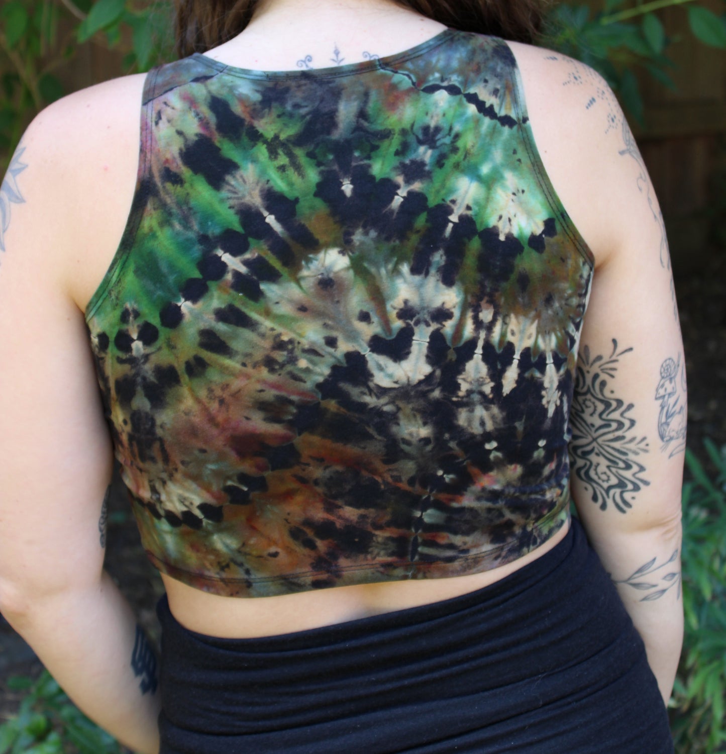 L - "Sycamore Street” Reverse Dyed Crop Tank