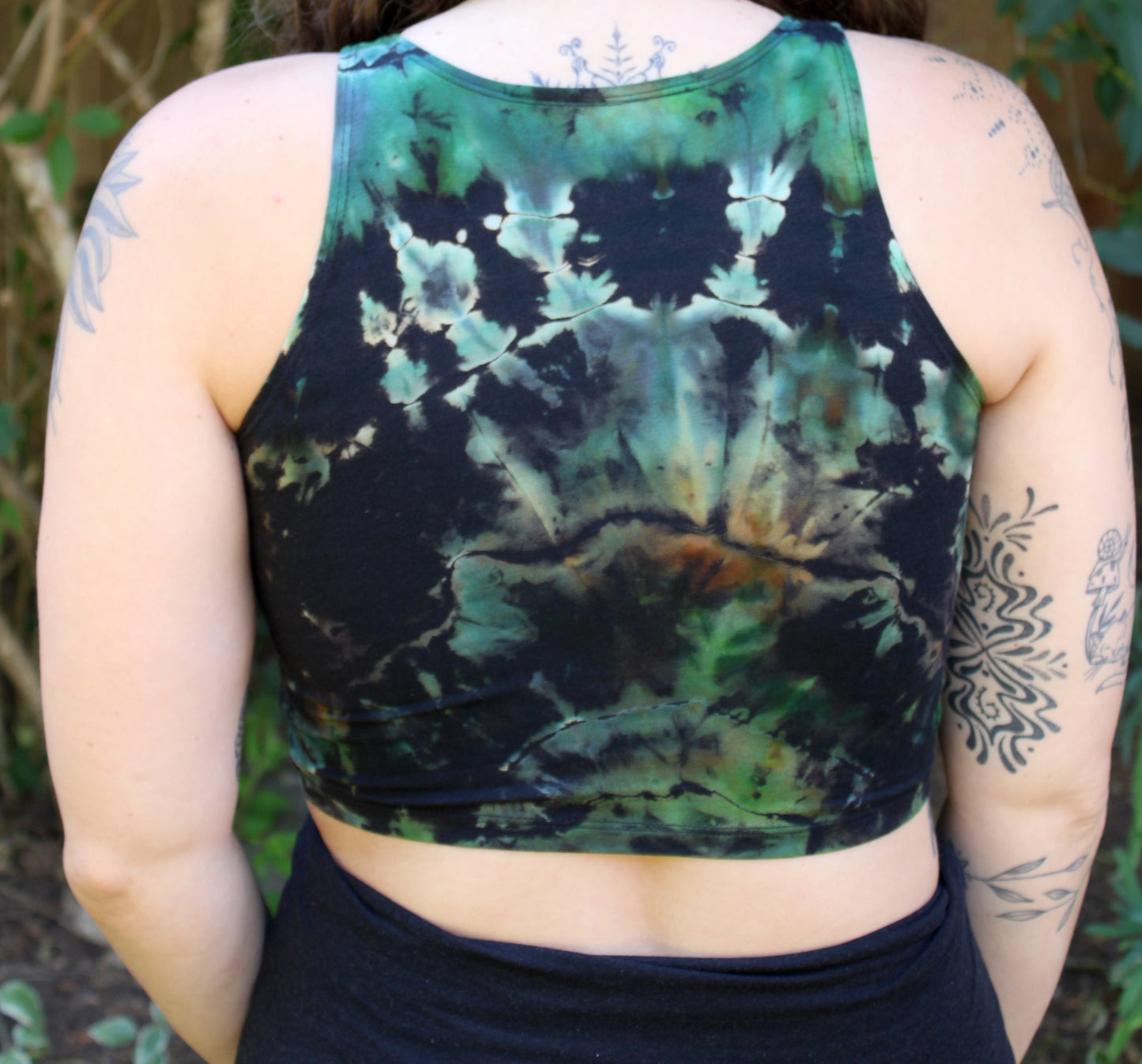 S - "Mythic Earth" Reverse Dyed Crop Tank