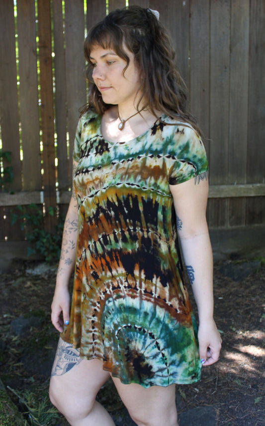 S - "Forest Knolls” Short Sleeve Dress