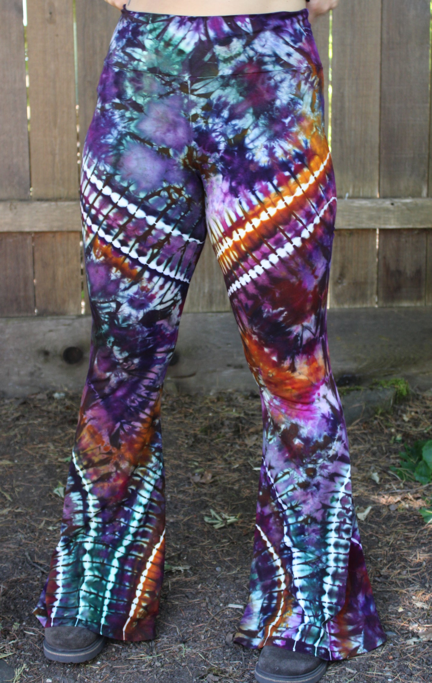 XL - "Space Rainbow" Slim Bell Bottoms