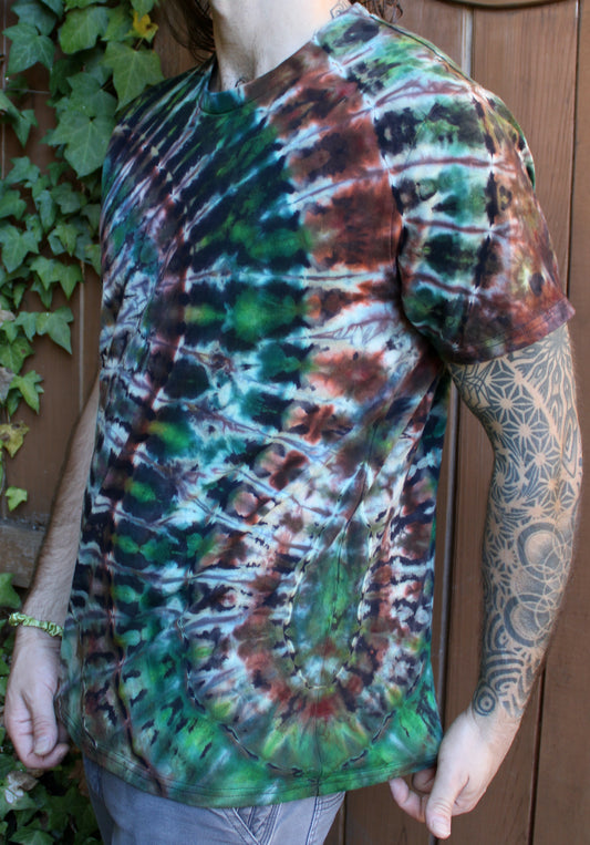 L - “Woodland Path” Reverse Dyed Tee Shirt