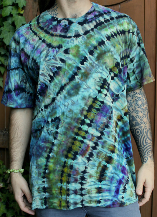 2XL - "Opal Abalone” Reverse Dyed Tee Shirt