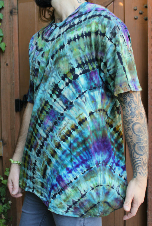 2XL - "Opal Abalone” Reverse Dyed Tee Shirt