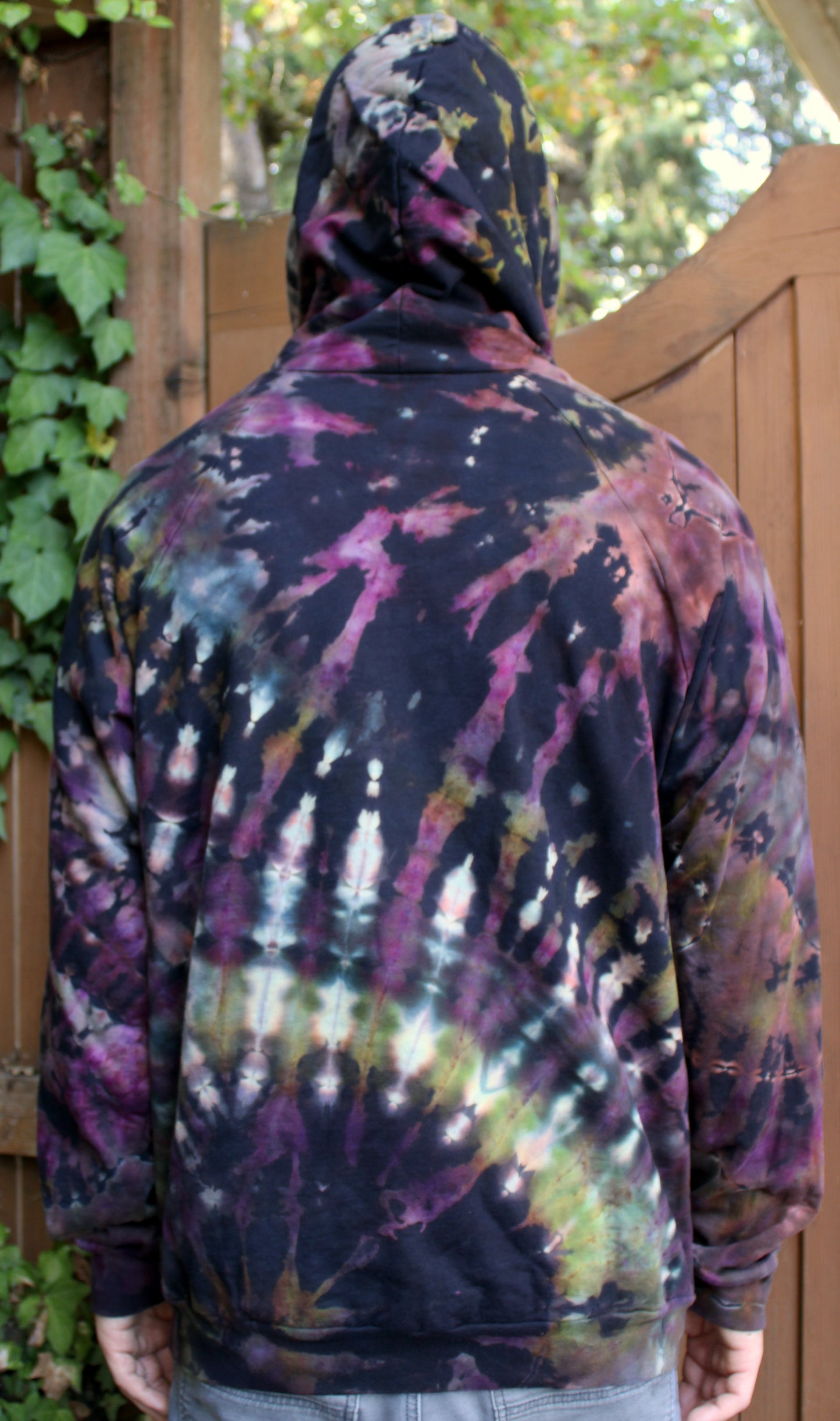 XL - "Mystic Mojo"  Reverse Dye Pullover Hoodie