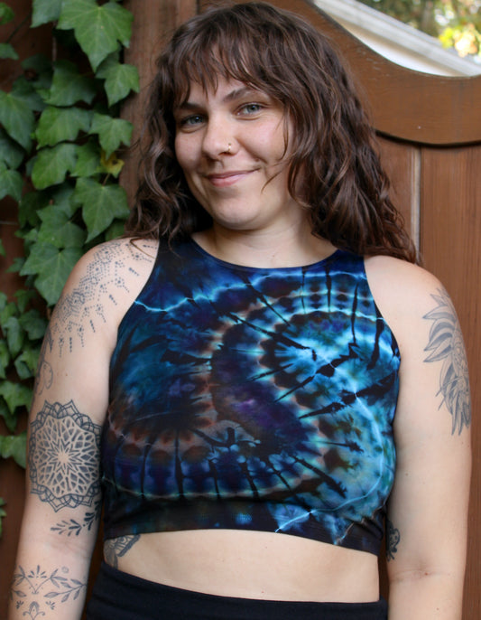 M - "Deep Sea Galaxy" Crop Tank