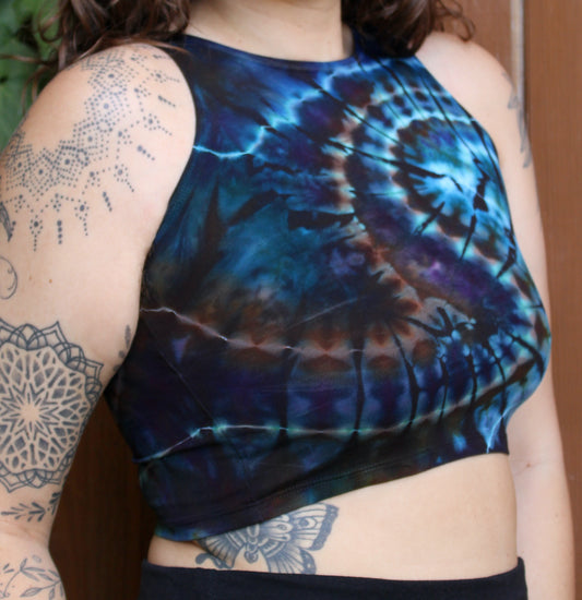 M - "Deep Sea Galaxy" Crop Tank