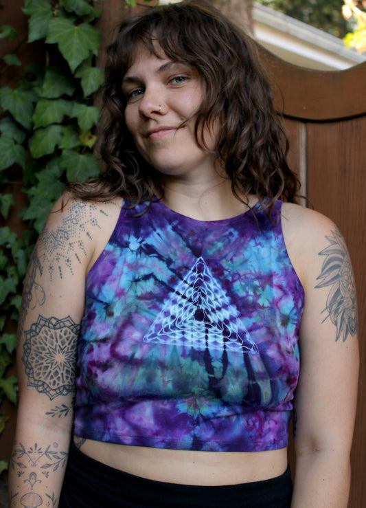 XL - "Lucy in the Sky with Diamonds" Crop Tank