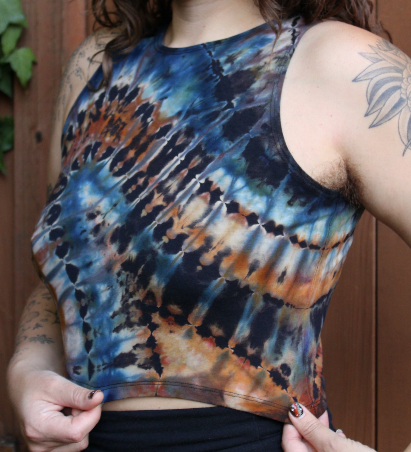 2XL - "Harvest" Reverse Dyed Crop Tank