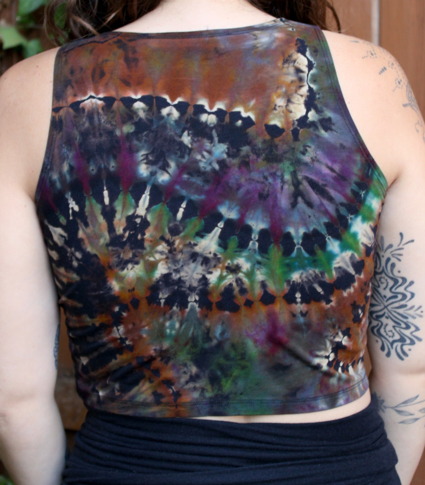 2XL - "Sands of Time" Reverse Dyed Crop Tank