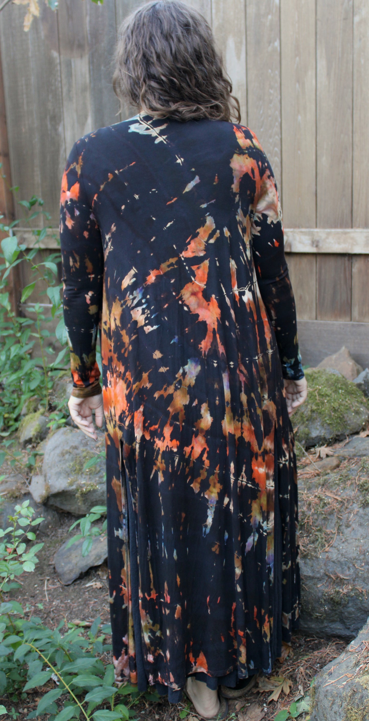 S - "All Hallow's Eve" Reverse Dye Duster