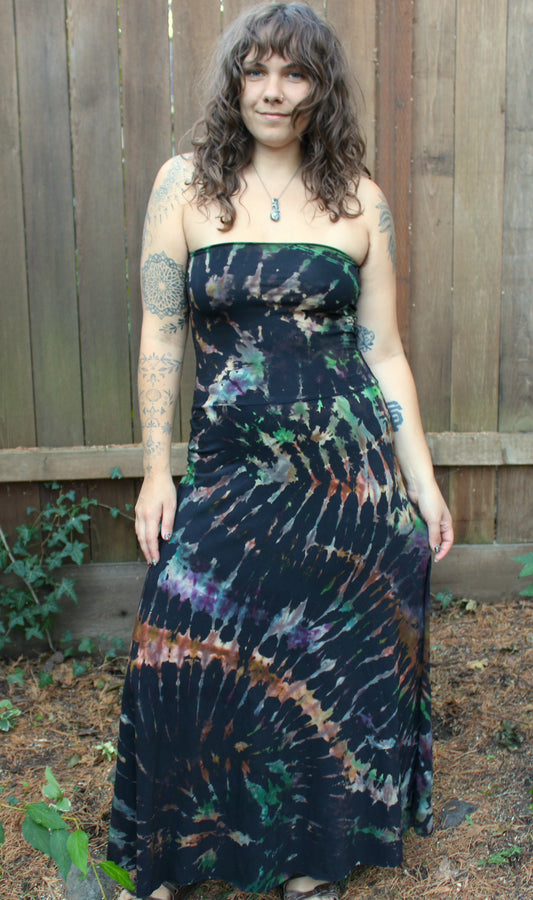 "Stix and Stones - Reverse Dyed Maxi Skirt/Dress