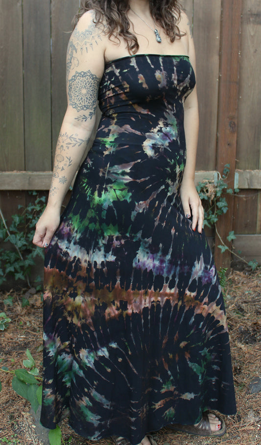 "Stix and Stones - Reverse Dyed Maxi Skirt/Dress