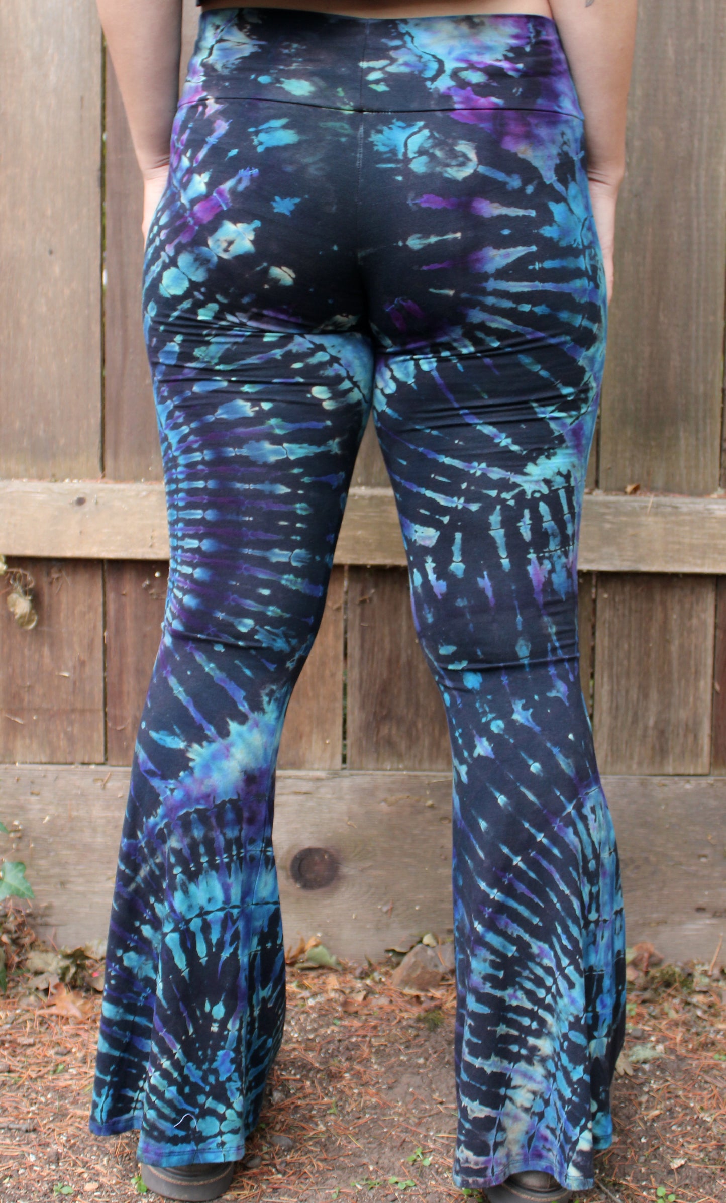 M - "Midnight Sky" Reverse Dyed Slim Bell Bottoms