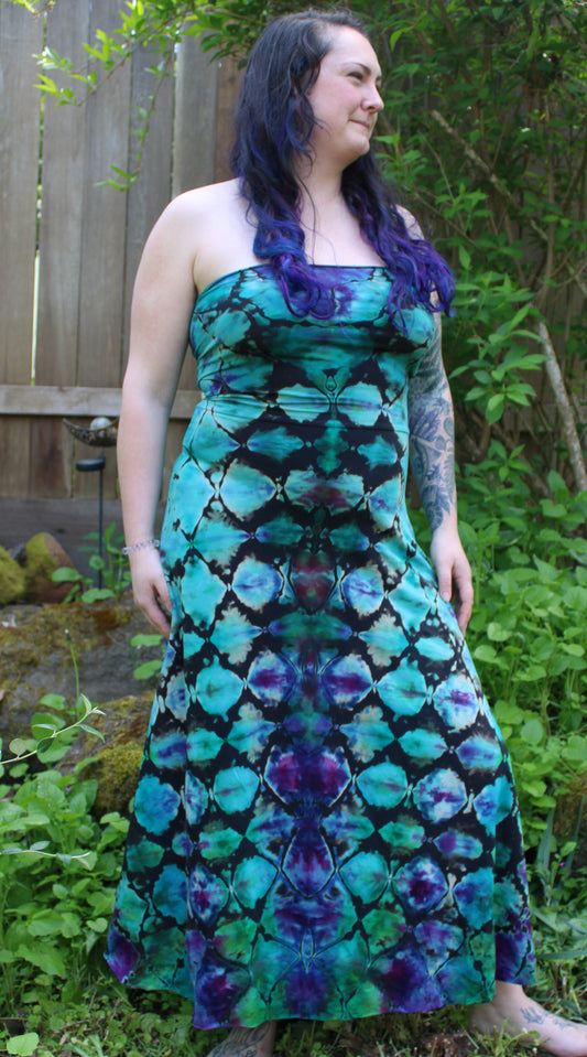 "Purple Rain" - Reverse Dyed Maxi Skirt/Dress