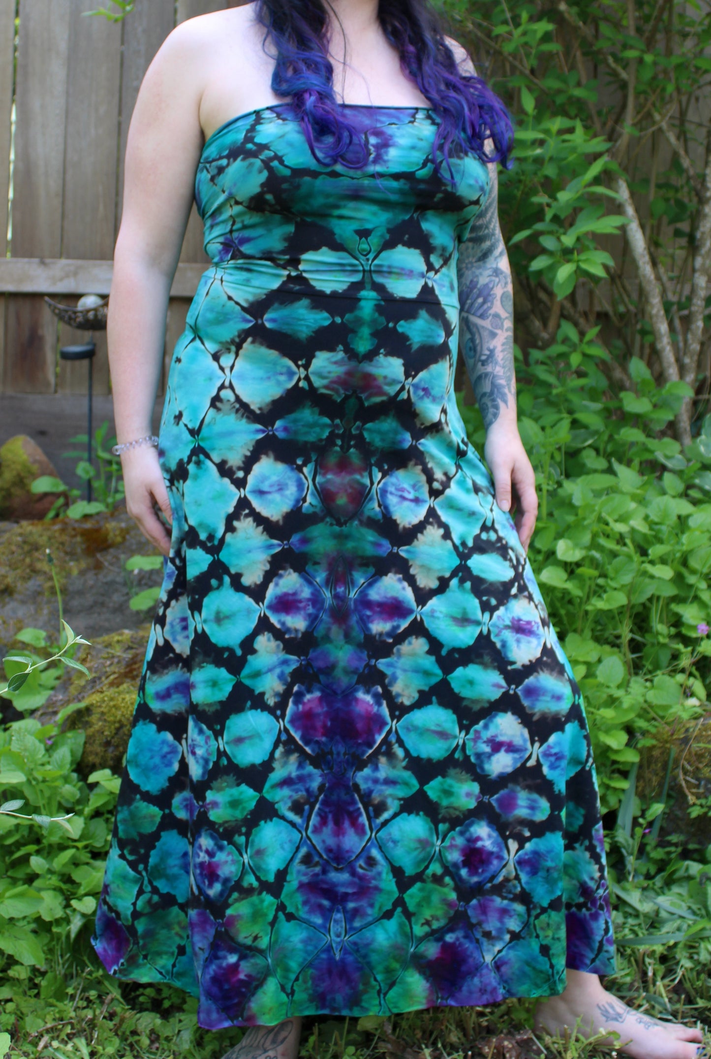 "Purple Rain" - Reverse Dyed Maxi Skirt/Dress