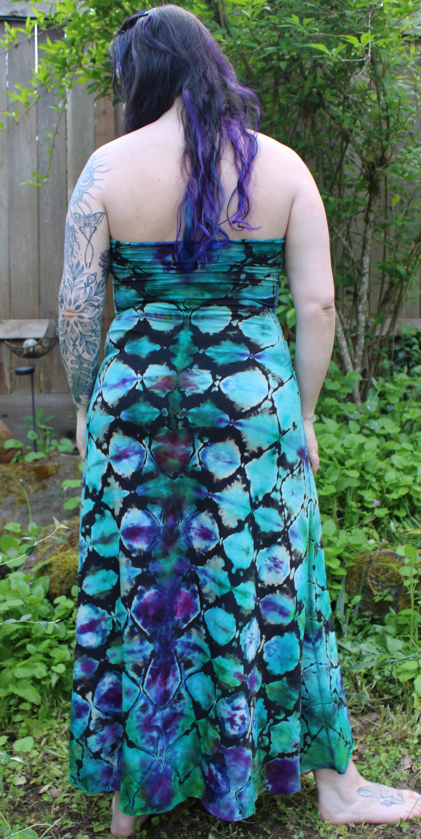 "Purple Rain" - Reverse Dyed Maxi Skirt/Dress