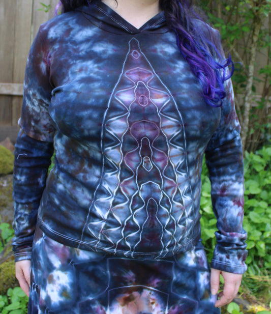 XL - "Psychic Teleportation" Hooded Long Sleeve