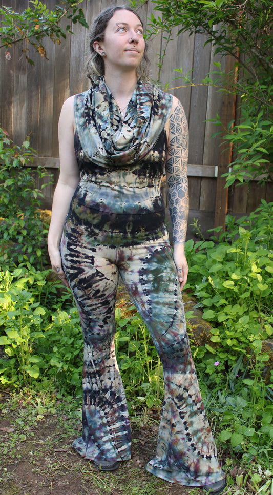 M - "Space Dust" Reverse Dye Firebird Onesie