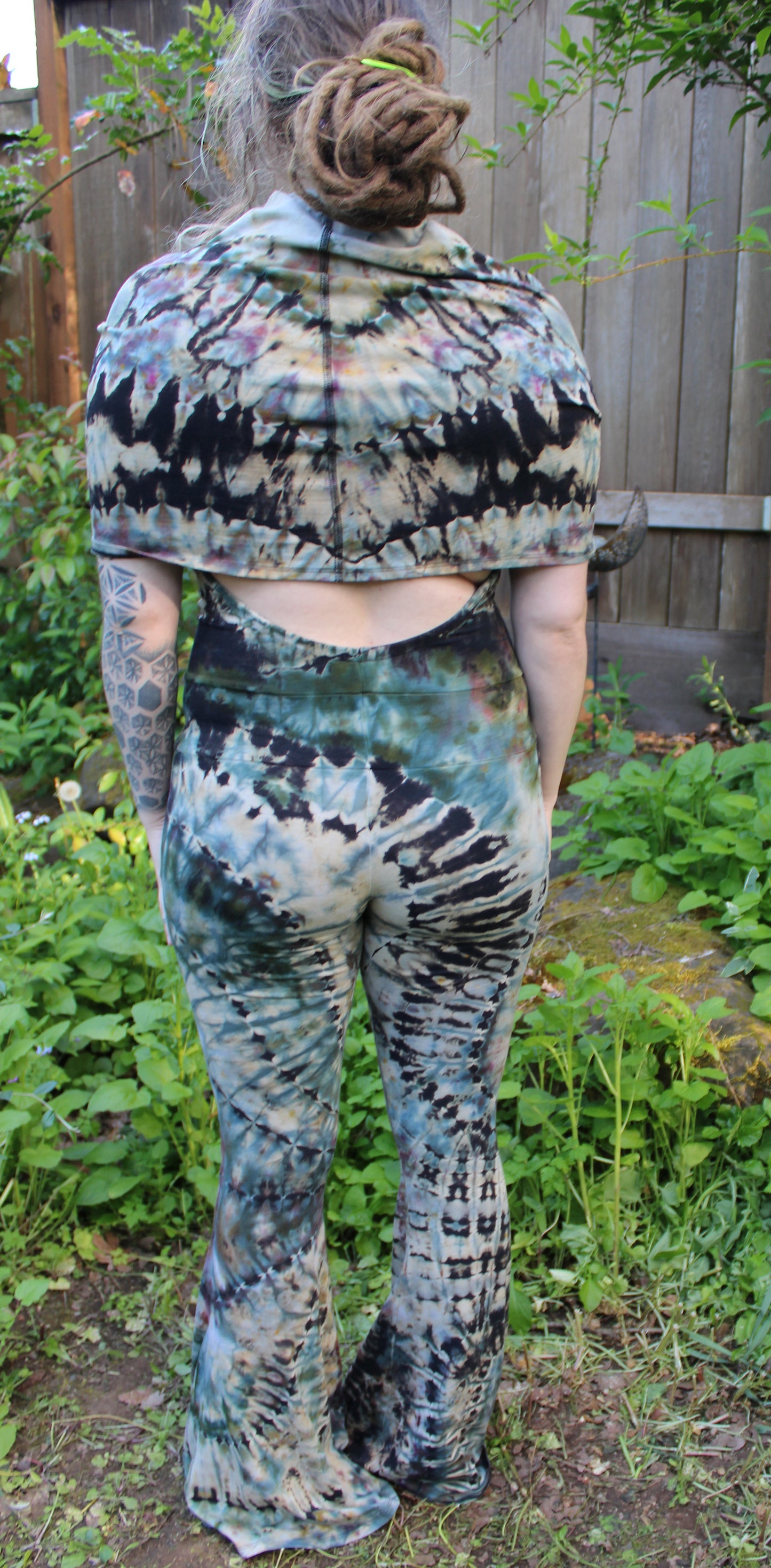 M - "Space Dust" Reverse Dye Firebird Onesie