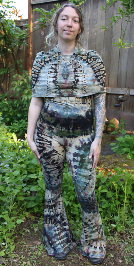 M - "Space Dust" Reverse Dye Firebird Onesie