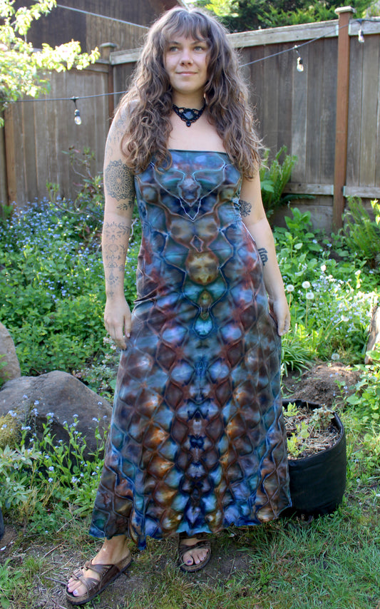 "Pillars of Azurite" - Maxi Skirt/Dress