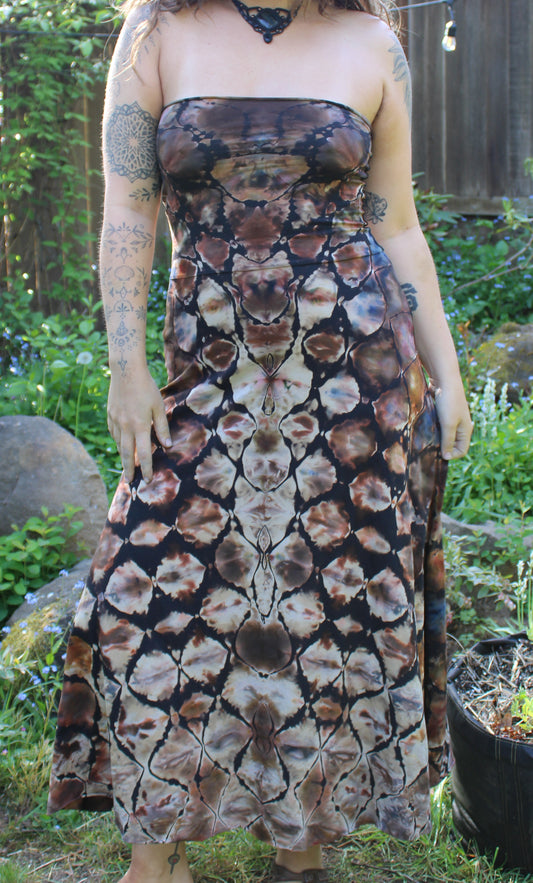 "Woven Earth" - Reverse Dyed Maxi Skirt/Dress