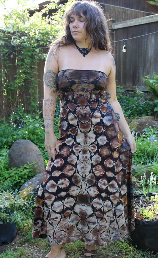 "Woven Earth" - Reverse Dyed Maxi Skirt/Dress