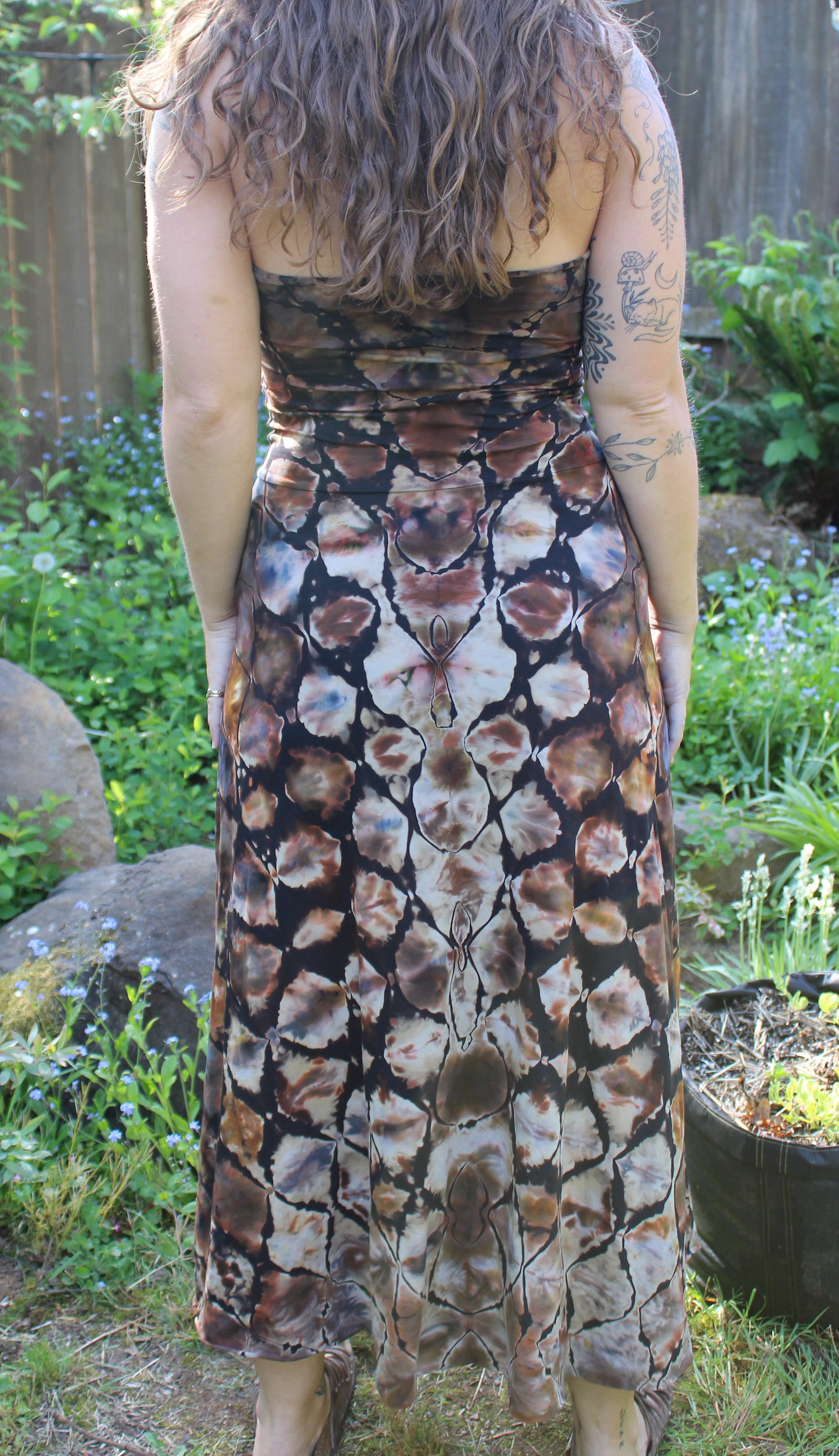 "Woven Earth" - Reverse Dyed Maxi Skirt/Dress