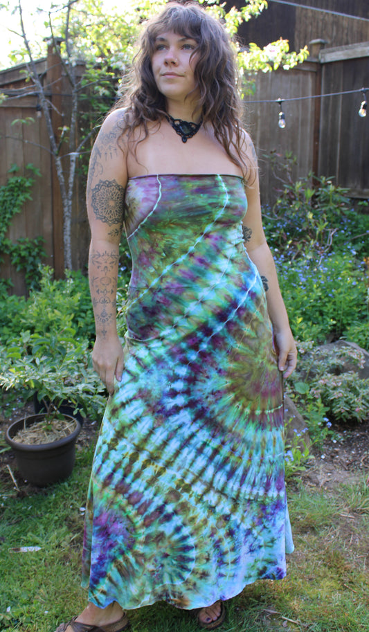 "Psychedelic Easter Egg" - Maxi Skirt/Dress